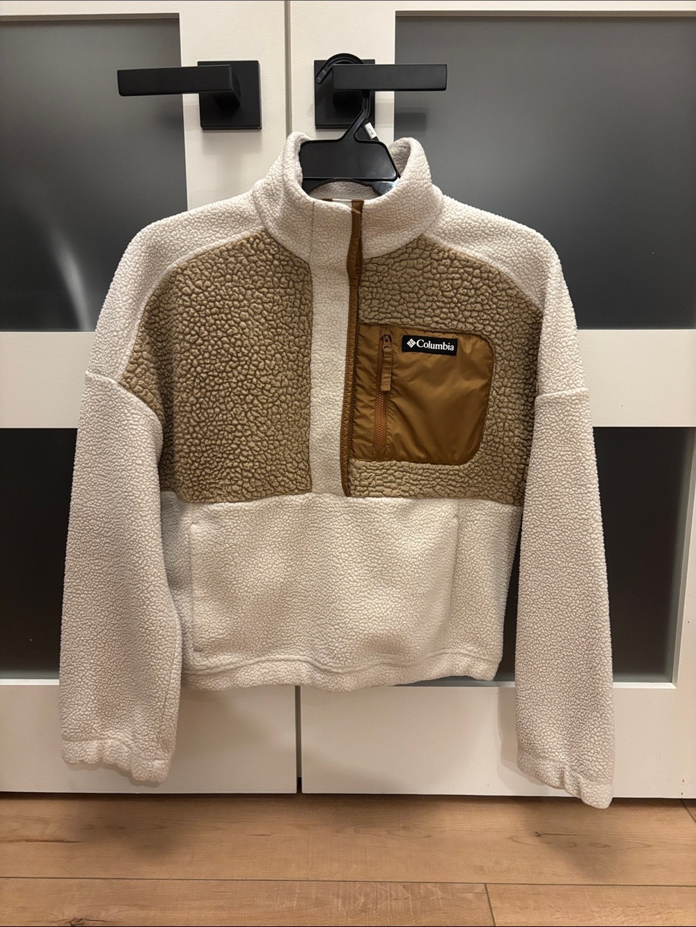 Columbia Women's Sherpa Pullover - Cream & Brown